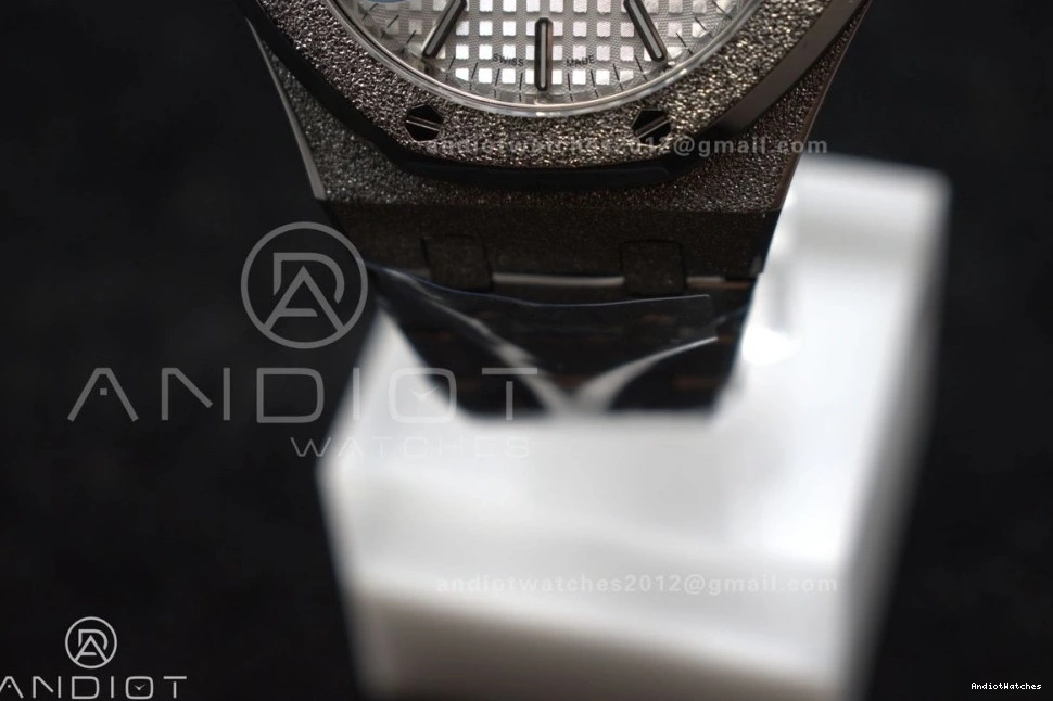 White Affordable Frosted Oak Edition Dial Bracelet 37mm On SS Super SS 15454 1:1 APSF Royal Textured SA3120 Best 1033 Clone 0920
